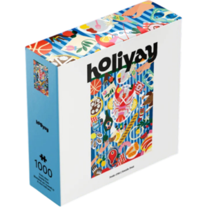 Puzzle 1000 pièces Holiyay - Festin côtier, illustration colorée de fruits de mer et mets estivaux