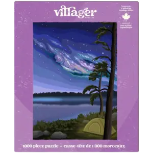 Puzzle Northern Camping 1000 pièces - recto - Villager Puzzles